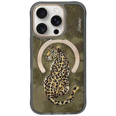 Etui NIMMY Magnetic Fantasy Animal MagSafe do Apple iPhone 16 Pro Max Złoty