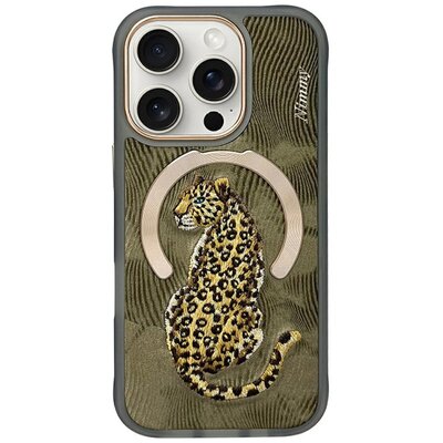 Etui NIMMY Magnetic Fantasy Animal MagSafe do Apple iPhone 16 Pro Złoty