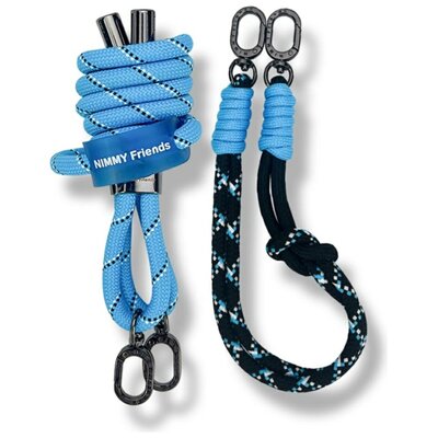Smycz NIMMY Cool&Cute 2.0 + bransoletka Niebiesko-czarny