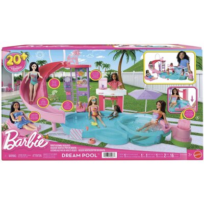 Zestaw do zabawy w basenie Barbie Basen marzeń JFP01