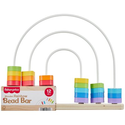 Zabawka edukacyjna FISHER PRICE Labirynt z tęczowych koralików JFG15