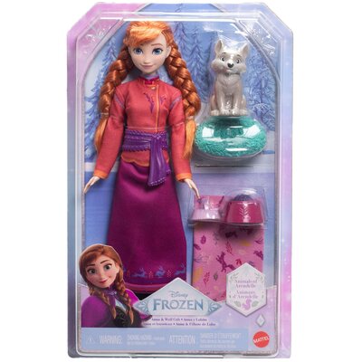 Lalka DISNEY FROZEN Kraina Lodu Księżniczka Anna i wilczek JFG17