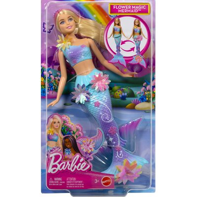 Lalka Barbie Dreamtopia Syrenka Rozkwitające kwiaty Blondynka JDM72