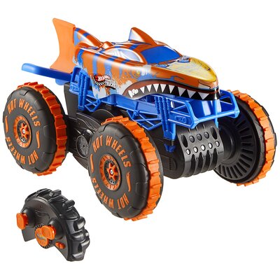 Samochód zdalnie sterowany Hot Wheels Monster Trucks Shark Wspinacz JFR39