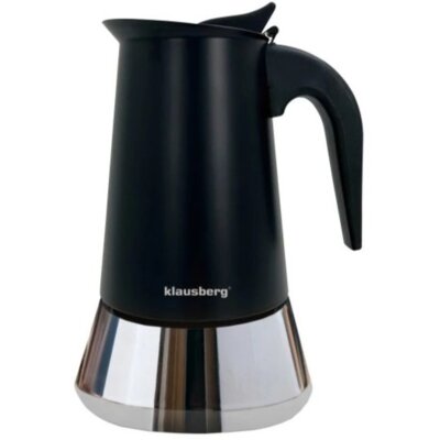 Kawiarka KLAUSBERG KB-7846 Czarno-srebrny 450 ml