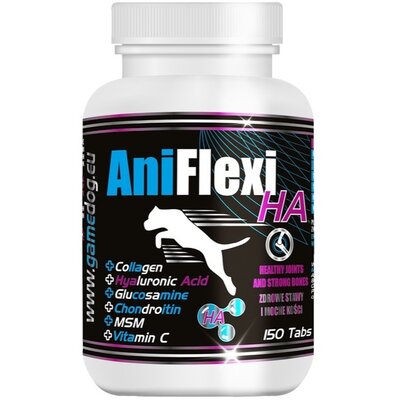 Suplement dla psa GAME DOG AniFlexi HA (150 kapsułek)