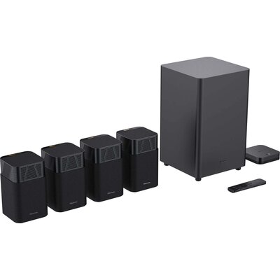 Zestaw Kina Domowego HISENSE HT Saturn Czarny 4.1.2-kanałowy, HDMI eARC, Wi-Fi, Bluetooth, Funkcja kalibracji Room Fitting