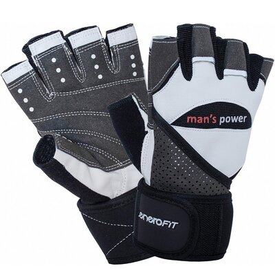 Rękawice fitness ENERO FIT MAN'S 1066431 (rozmiar M) Czarno-biały