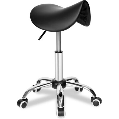 Taboret kosmetyczny EHOKERY Stratum Czarny