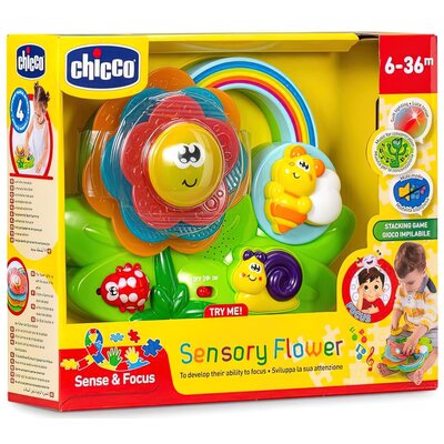 Zabawka edukacyjna CHICCO Sense & Focus Sensoryczny kwiatek 00010156000000