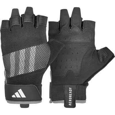 Rękawice Treningowe ADIDAS Performance Training (rozmiar L) Czarno-szary