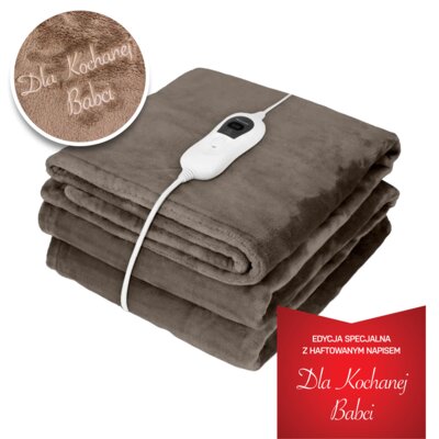 Koc elektryczny GÖTZE & JENSEN BL583BD dla babci Brązowy