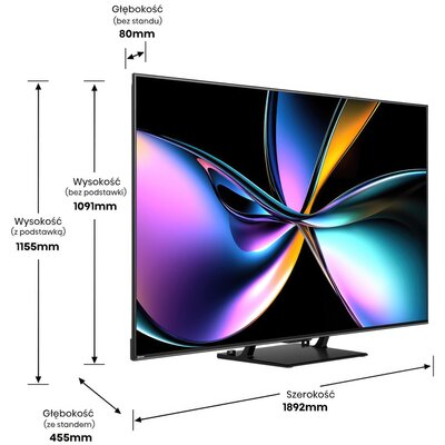 Telewizor HISENSE 85U78Q Pro 85" MINILED 4K 165Hz VRR VIDAA Dolby Vision Dolby Atmos HDMI 2.1