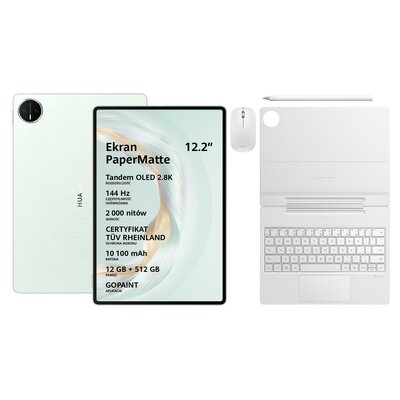 Tablet HUAWEI MatePad Pro 12.2” 2025 12/512 GB Wi-Fi Zielony + Rysik + Klawiatura + Mysz