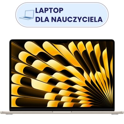 Laptop APPLE MacBook Air 2025 15.3" Retina M4 16GB RAM 512GB SSD macOS Księżycowa poświata