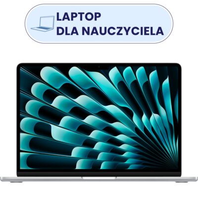 Laptop APPLE MacBook Air 2025 15.3" Retina M4 16GB RAM 512GB SSD macOS Srebrny