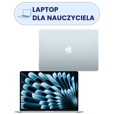 Laptop APPLE MacBook Air 2025 15.3" Retina M4 16GB RAM 512GB SSD macOS Błękitny