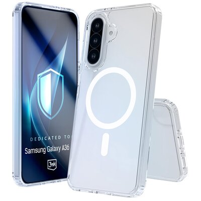 Etui 3MK Armor MagCase do Samsung Galaxy A36 Przezroczysty
