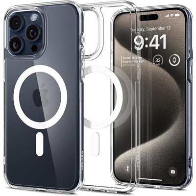 Etui SPIGEN Ultra Hybrid Mag MagSafe do Apple iPhone 15 Pro Max Biały