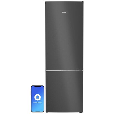 Lodówka SIEMENS KG49NSBBF No Frost 203cm Czarne satynowe szkło