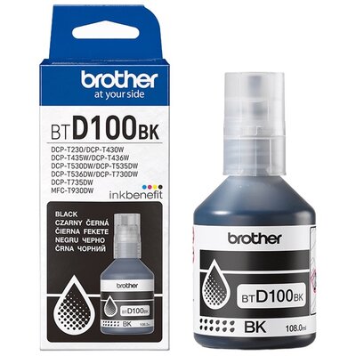 Tusz BROTHER Czarny 108 ml BTD100BK