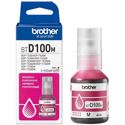 Tusz BROTHER Purpurowy 48.8 ml BTD100M