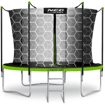 Trampolina NEO-SPORT NS-06W231 FI 183 cm Czarno-zielony