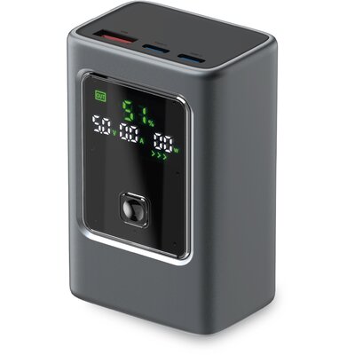 Powerbank SBS Evolved LCD 10000mAh PD 35W Szary