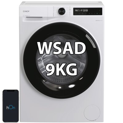Pralka CANDY AI ProWash 500 Slim BR 49SBL8-S 9kg 1400 obr ProActive Wash hOn Szybkie programy Higiena plus
