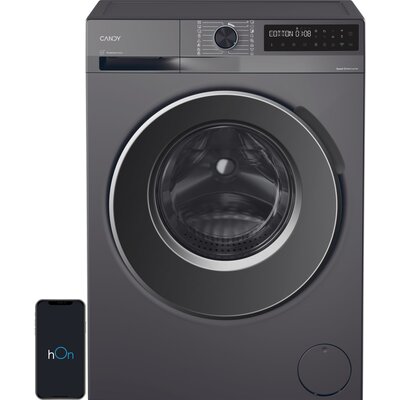 Pralka CANDY SuperSlim AI ProWash 500 BR 26SSR6G-S 6kg 1200obr ProActive Wash hOn Szybkie programy Higiena Plus Polar Gray