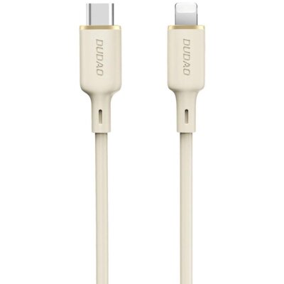 Kabel USB-C - Lightning DUDAO L7SCL 30W 1 m Beżowy