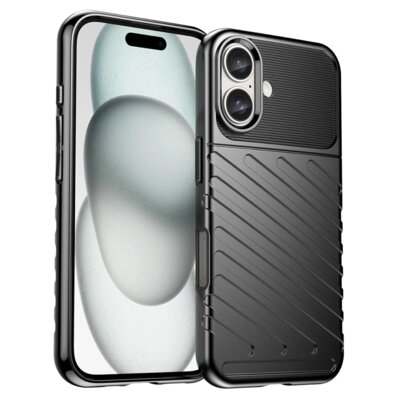 Etui HURTEL Thunder Case do Apple iPhone 16 Plus Czarny