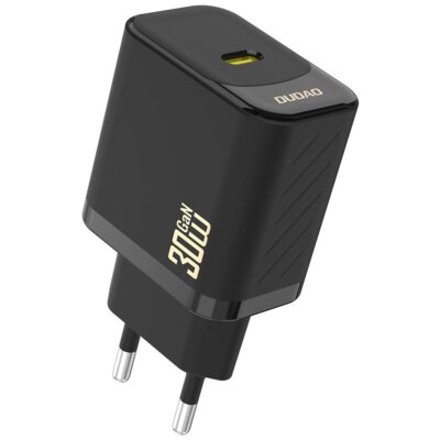 Ładowarka sieciowa DUDAO A27P 30W GaN Czarny ładowarka do telefonu USB-C z kablem USB-C