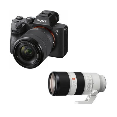 Aparat bezlusterkowy SONY Alpha A7 III (ILCE7M3KB.CEC) Body + Obiektyw FE 28-70 mm f/3.5-5.6, Full Frame, 24Mpix, UHD 4K 30p, BIONZ X + OBIEKTYW SONY FE 70-200MM F2.8 GM OSS