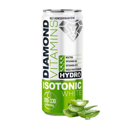 Izotonik DRVITA DIAMOND VITAMINS Hydro Isotonic White Aloesowy (330 ml)