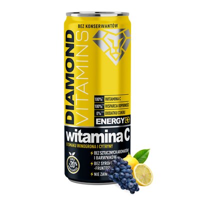 Witamina C DRVITA DIAMOND VITAMINS Winogronowo-cytrynowy (250 ml)