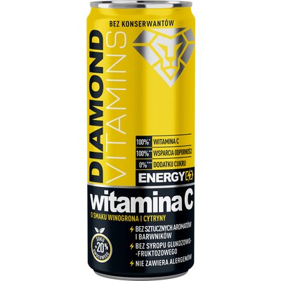 Witamina C DIAMOND VITAMINS Winogronowo-cytrynowy (250 ml)