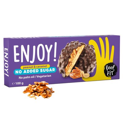 Ciastka FEEL FIT Enjoy Karmelowo-orzechowe (100 g)