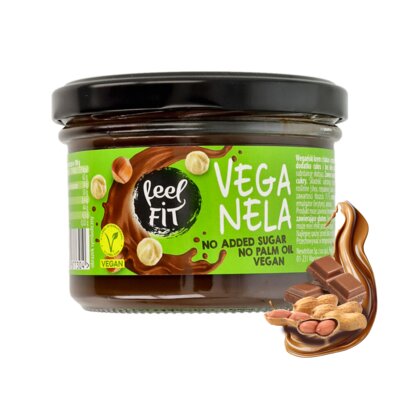 Krem FEEL FIT Veganela Czekoladowo-orzechowy (200g)