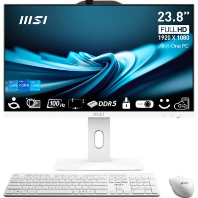 Komputer MSI Pro AP242P 14M-891EU 23.8" IPS i5-14400 16GB RAM 500GB SSD Windows 11 Professional Biały