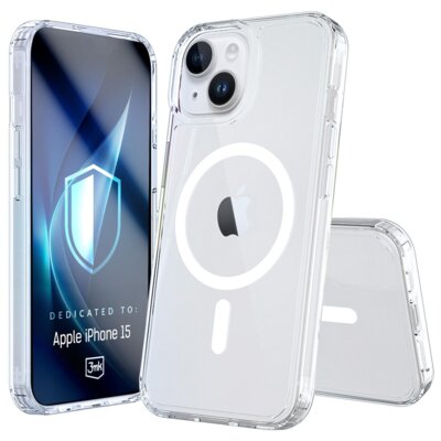 Etui 3MK Armor MagCase do Apple iPhone 15 Przezroczysty