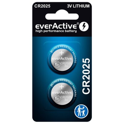 Baterie EVERACTIVE CR2025 (2 szt.)