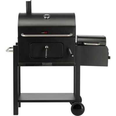 Grill ogrodowy węglowy LUND Deluxe 99925 Zamykany, wędzarnia, regulacja wysokości rusztu, kółka