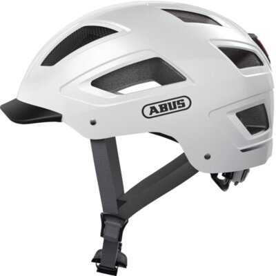 Kask rowerowy ABUS Hyban 2.0 Polar Biały Miejski z lampką (rozmiar XL)
