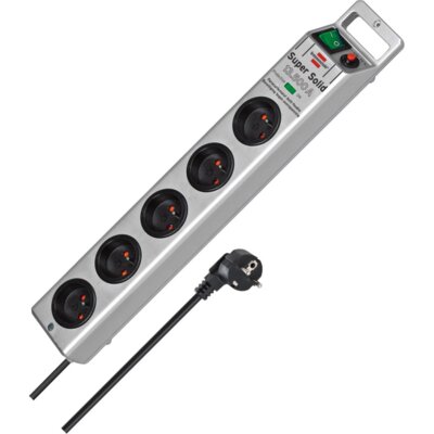Listwa BRENNENSTUHL SuperSolid 5-gniazd (2.5 m) Srebrny