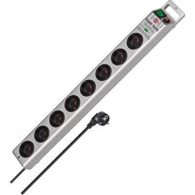 Listwa BRENNENSTUHL SuperSolid 8-gniazd (2.5 m) Srebrny