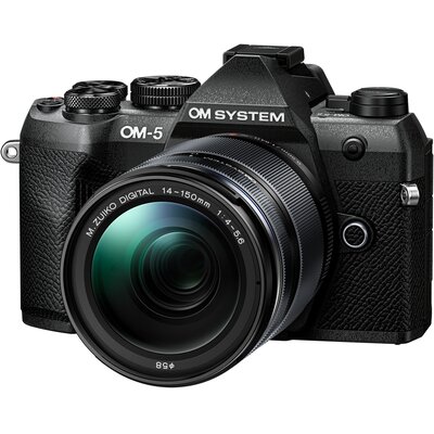 Aparat bezlusterkowy OLYMPUS OM-5 II Czarny + Obiektyw 14-150mm f/4.0-5.6 II Lens Kit, 20.4Mpix, 4K, TruePic IX