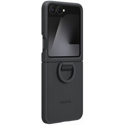 Etui SAMSUNG Silicone Case With Ring do Galaxy Z Flip 7 FE Czarny EF-PF741TBEGWW