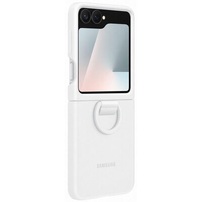 Etui SAMSUNG Silicone Case With Ring do Galaxy Z Flip 7 FE Biały EF-PF741TWEGWW
