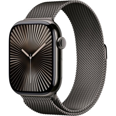 Apple Watch 10 GPS + Cellular 46mm koperta z tytanu (łupek) + bransoleta mediolańska rozmiar M/L (łupek)
